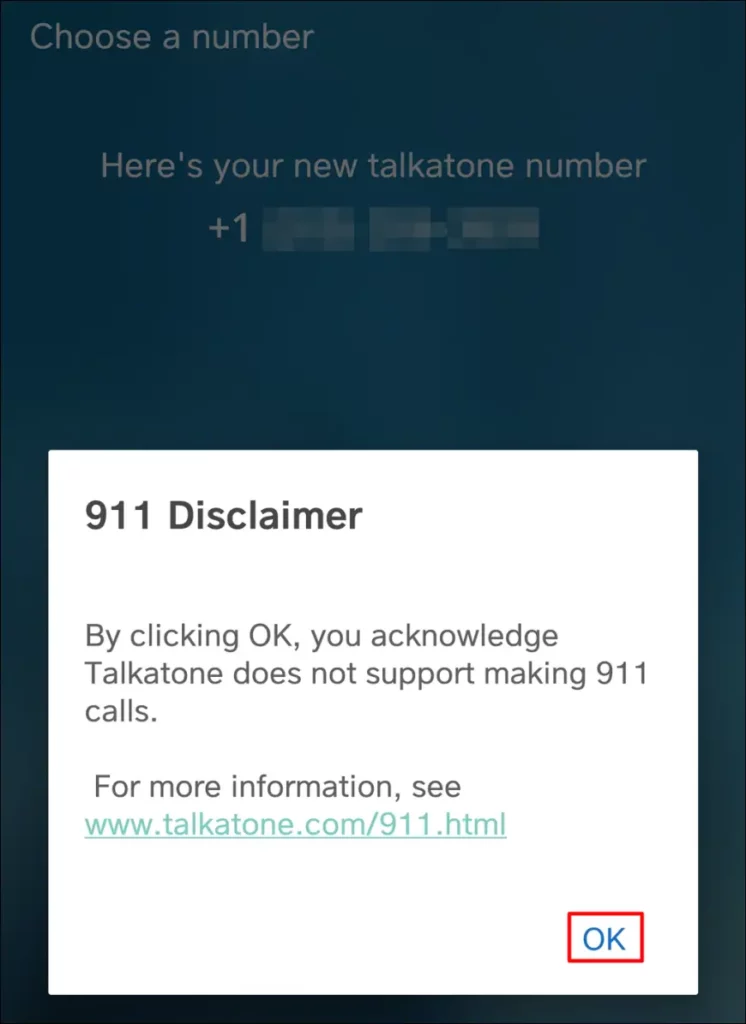 07 Talkatone은 911을 지원하지 않는다